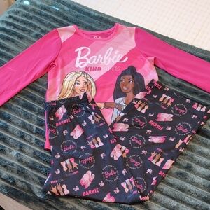 Barbie Kids Pajamas - Pink and Black - Size 8